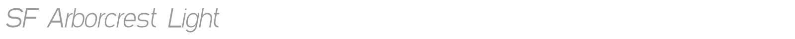 SF Arborcrest font preview